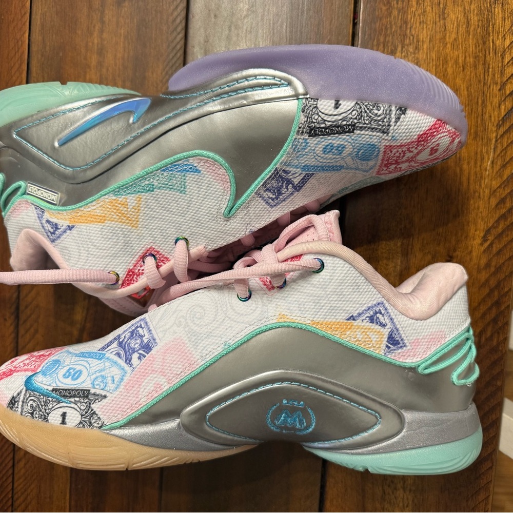 Nike LeBron 22 Monopoly basketball shoes- Pink, Mint, Lavender, Silver